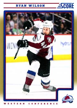 #145 Ryan Wilson - Colorado Avalanche - 2012-13 Score - Gold Rush Hockey