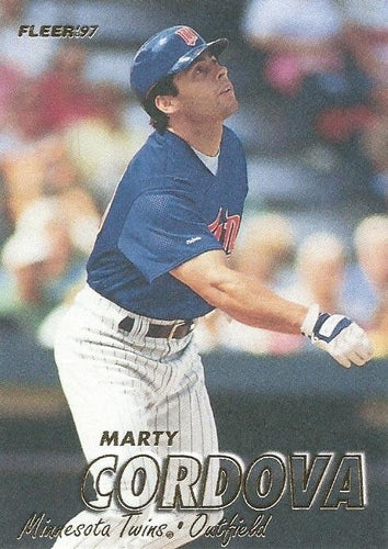 #145 Marty Cordova - Minnesota Twins - 1997 Fleer Baseball