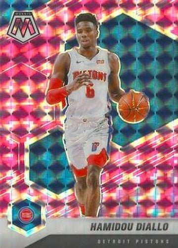 #145 Hamidou Diallo - Detroit Pistons - 2020-21 Panini Mosaic - Mosaic Camo Pink Basketball