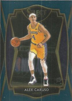 #145 Alex Caruso - Los Angeles Lakers - 2020-21 Panini Select - Blue Basketball