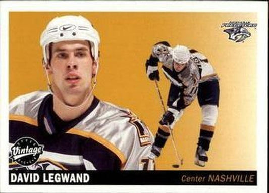 #145 David Legwand - Nashville Predators - 2002-03 Upper Deck Vintage Hockey