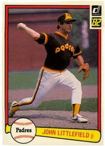 #145 John Littlefield - San Diego Padres - 1982 Donruss Baseball