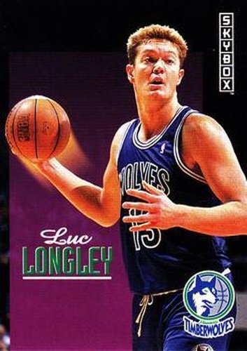 #145 Luc Longley - Minnesota Timberwolves - 1992-93 SkyBox Basketball