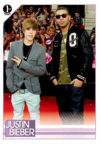#145 Always a pair for doing things in style, Justi - 2010 Panini Justin Bieber