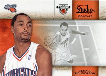 #145 Gerald Henderson - Charlotte Bobcats - 2009-10 Panini Studio Basketball