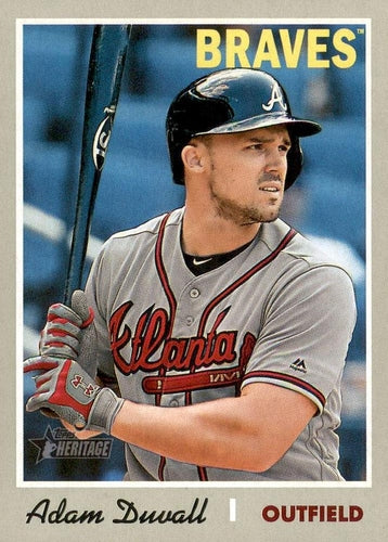 #145 Adam Duvall - Texas Rangers - 2019 Topps Heritage Baseball