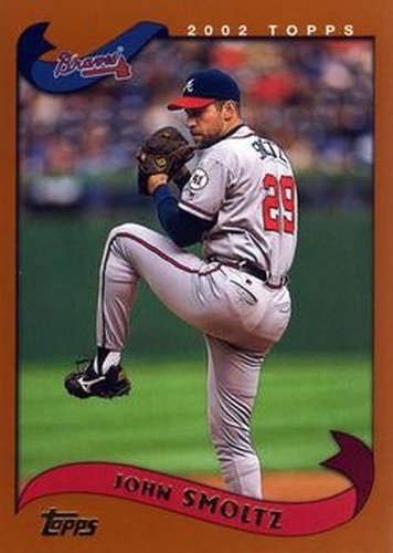 #145 John Smoltz - Atlanta Braves - 2002 Topps Baseball