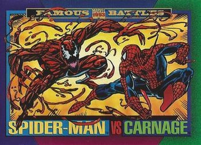 #145 Spider-Man / Carnage - 1993 SkyBox Marvel Universe