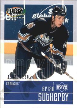 #145 Brian Sutherby - Washington Capitals - 2001-02 Upper Deck Playmakers Hockey