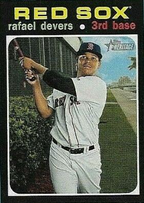 #145c Rafael Devers - Boston Red Sox - 2020 Topps Heritage Baseball