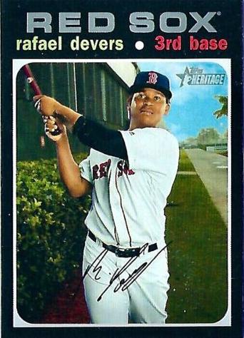#145d Rafael Devers - Boston Red Sox - 2020 Topps Heritage Baseball