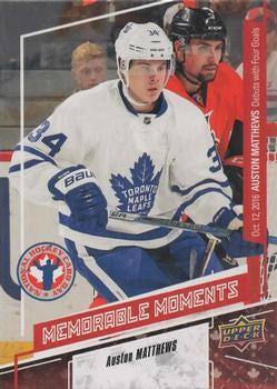 #CAN16 Auston Matthews - Toronto Maple Leafs - 2017 Upper Deck National Hockey Card Day Canada Hockey