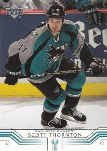 #146 Scott Thornton - San Jose Sharks - 2001-02 Upper Deck Hockey