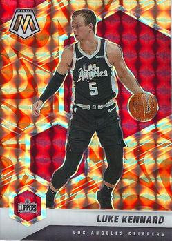 #146 Luke Kennard - Los Angeles Clippers - 2020-21 Panini Mosaic - Mosaic Reactive Orange Basketball
