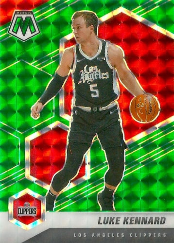 #146 Luke Kennard - Los Angeles Clippers - 2020-21 Panini Mosaic - Mosaic Green Basketball