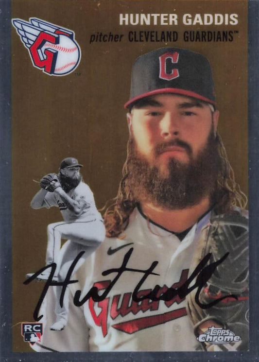 #146 Hunter Gaddis - Cleveland Guardians - 2023 Topps Chrome Platinum Anniversary Baseball