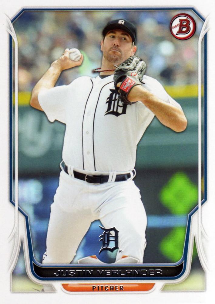 #146 Justin Verlander - Detroit Tigers - 2014 Bowman Baseball