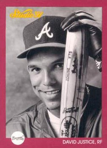 #146 David Justice - Atlanta Braves - 1991 Studio Baseball
