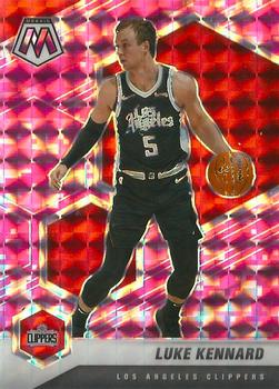 #146 Luke Kennard - Los Angeles Clippers - 2020-21 Panini Mosaic - Mosaic Camo Pink Basketball