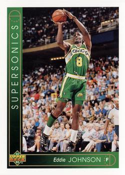 #146 Eddie Johnson - Seattle SuperSonics - 1993-94 Upper Deck Basketball