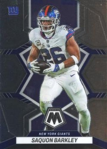 #146 Saquon Barkley - New York Giants - 2022 Panini Mosaic Football