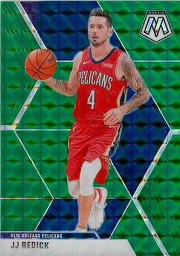 #146 JJ Redick - New Orleans Pelicans - 2019-20 Panini Mosaic - Green Prizm Basketball