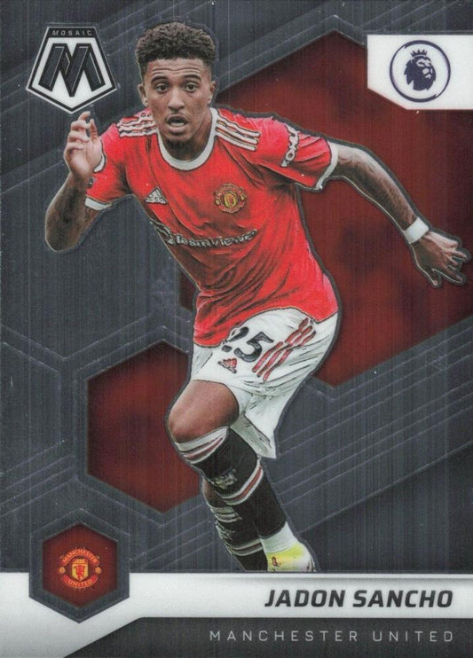 #146 Jadon Sancho - Manchester United - 2021-22 Panini Mosaic Premier League Soccer