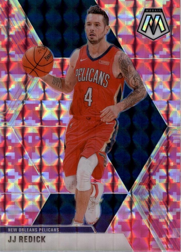 #146 JJ Redick - New Orleans Pelicans - 2019-20 Panini Mosaic - Camo Pink Basketball