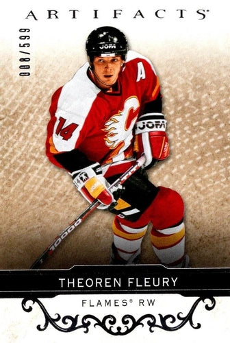 #146 Theoren Fleury - Calgary Flames - 2021-22 Upper Deck Artifacts Hockey