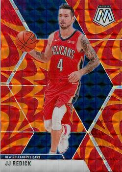 #146 JJ Redick - New Orleans Pelicans - 2019-20 Panini Mosaic - Reactive Orange Basketball