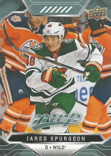 #147 Jared Spurgeon - Minnesota Wild - 2019-20 Upper Deck MVP Hockey