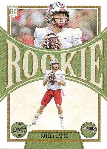 #147 Bailey Zappe - New England Patriots - 2022 Panini Legacy Football