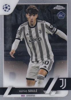 #147 Matías Soulé - Juventus - 2022-23 Topps Chrome UEFA Club Competitions Soccer