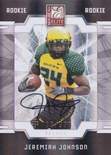 #147 Jeremiah Johnson - Houston Texans - 2009 Donruss Elite Football