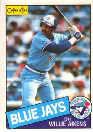 #147 Willie Aikens - Toronto Blue Jays - 1985 O-Pee-Chee Baseball