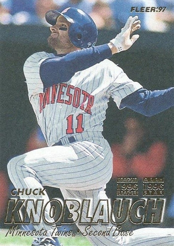 #147 Chuck Knoblauch - Minnesota Twins - 1997 Fleer Baseball