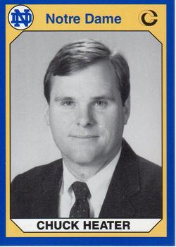 #147 Chuck Heater - Notre Dame Fighting Irish - 1990 Collegiate Collection Notre Dame Football