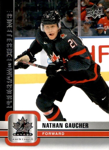 #147 Nathan Gaucher - Canada - 2023 Upper Deck Team Canada Juniors Hockey