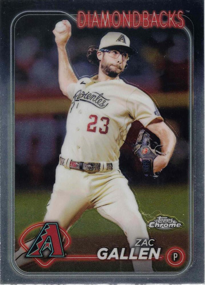 #147 Zac Gallen - Arizona Diamondbacks - 2024 Topps Chrome Baseball