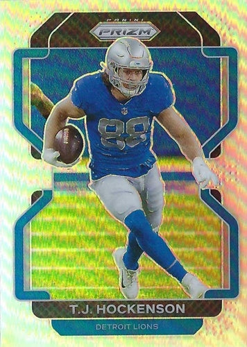 #147 T.J. Hockenson - Detroit Lions - 2021 Panini Prizm - Silver Football