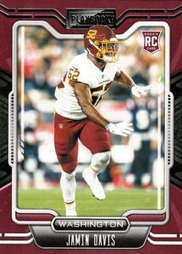 #147 Jamin Davis - Washington Football Team - 2021 Panini Playbook Football