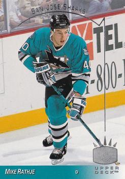 #147 Mike Rathje - San Jose Sharks - 1993-94 Upper Deck - SP Hockey