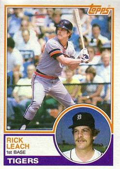 #147 Rick Leach - Detroit Tigers - 1983 Topps Baseball