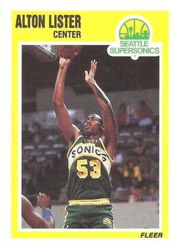 #147 Alton Lister - Seattle SuperSonics - 1989-90 Fleer Basketball