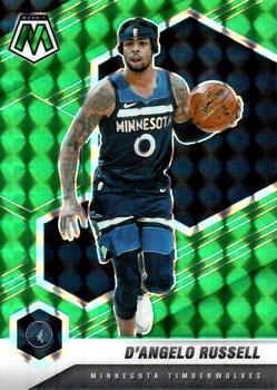 #147 D'Angelo Russell - Minnesota Timberwolves - 2020-21 Panini Mosaic - Mosaic Green Basketball
