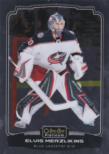 #147 Elvis Merzlikins - Columbus Blue Jackets - 2022-23 O-Pee-Chee Platinum Hockey