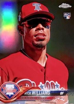 #147b Nick Williams - Philadelphia Phillies - 2018 Topps Chrome Baseball