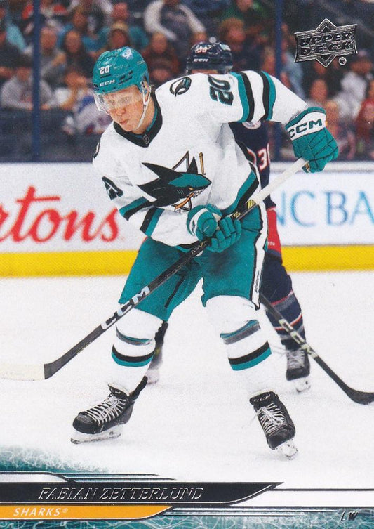 #148 Fabian Zetterlund - San Jose Sharks - 2024-25 Upper Deck Hockey