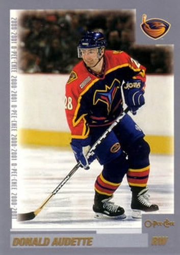 #148 Donald Audette - Atlanta Thrashers - 2000-01 O-Pee-Chee Hockey