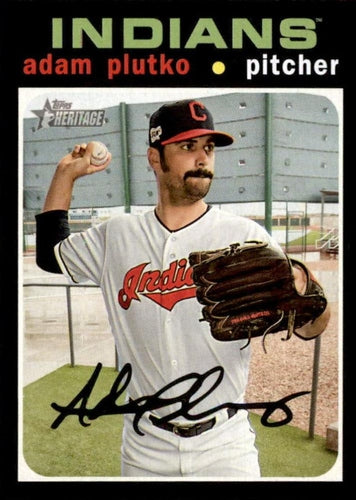 #148 Adam Plutko - Cleveland Indians - 2020 Topps Heritage Baseball